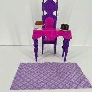 Disney Frozen castle furniture Replacement Parts Table Chair Rug Food Cakes Lot